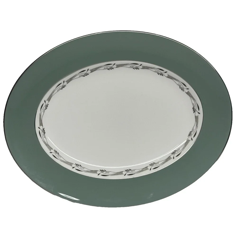 Wedgwood Halford Bone China Large Oval Serving Platter 13.75